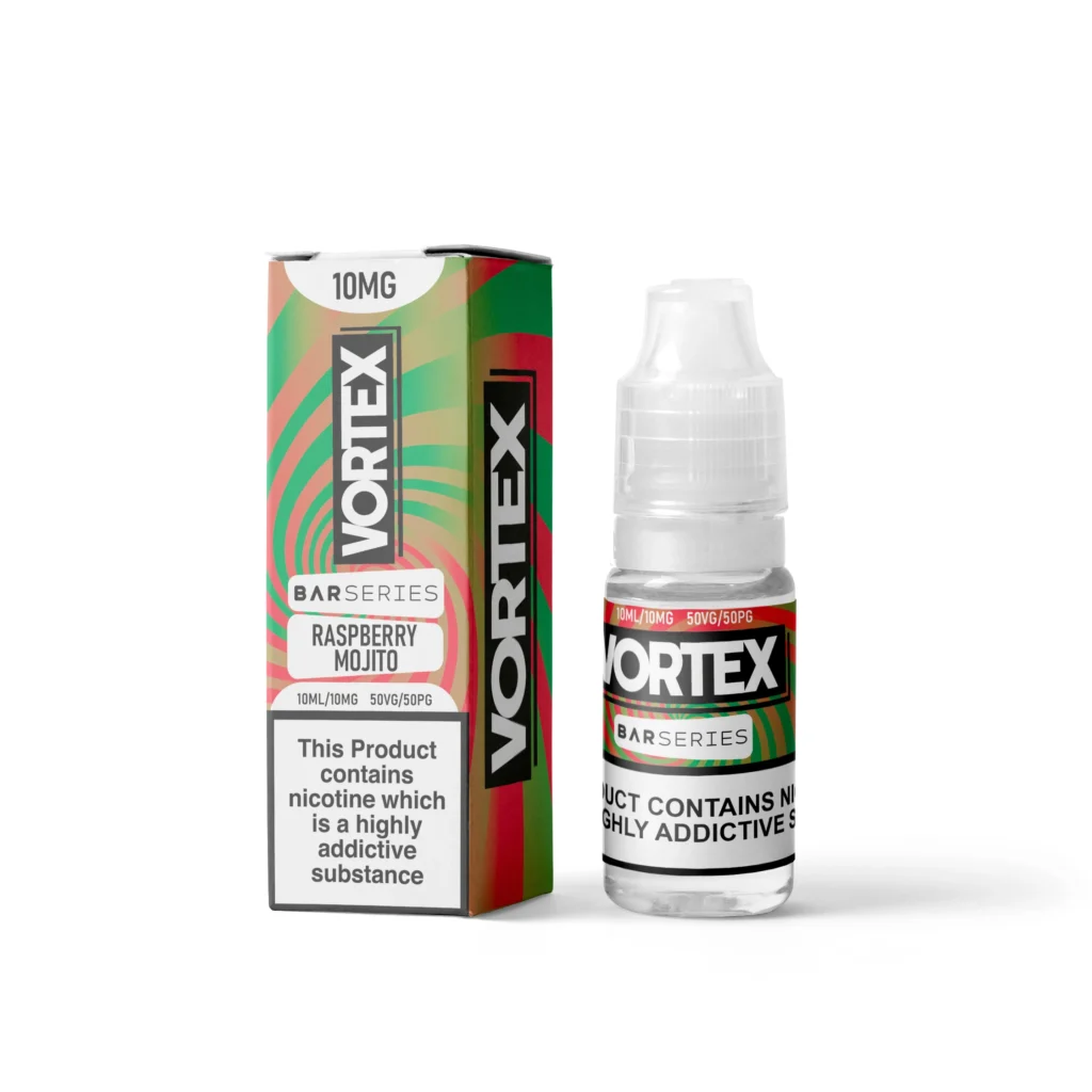 Raspberry Mojito E-liquid by Vortex Bar Series, 10ml, 10mg