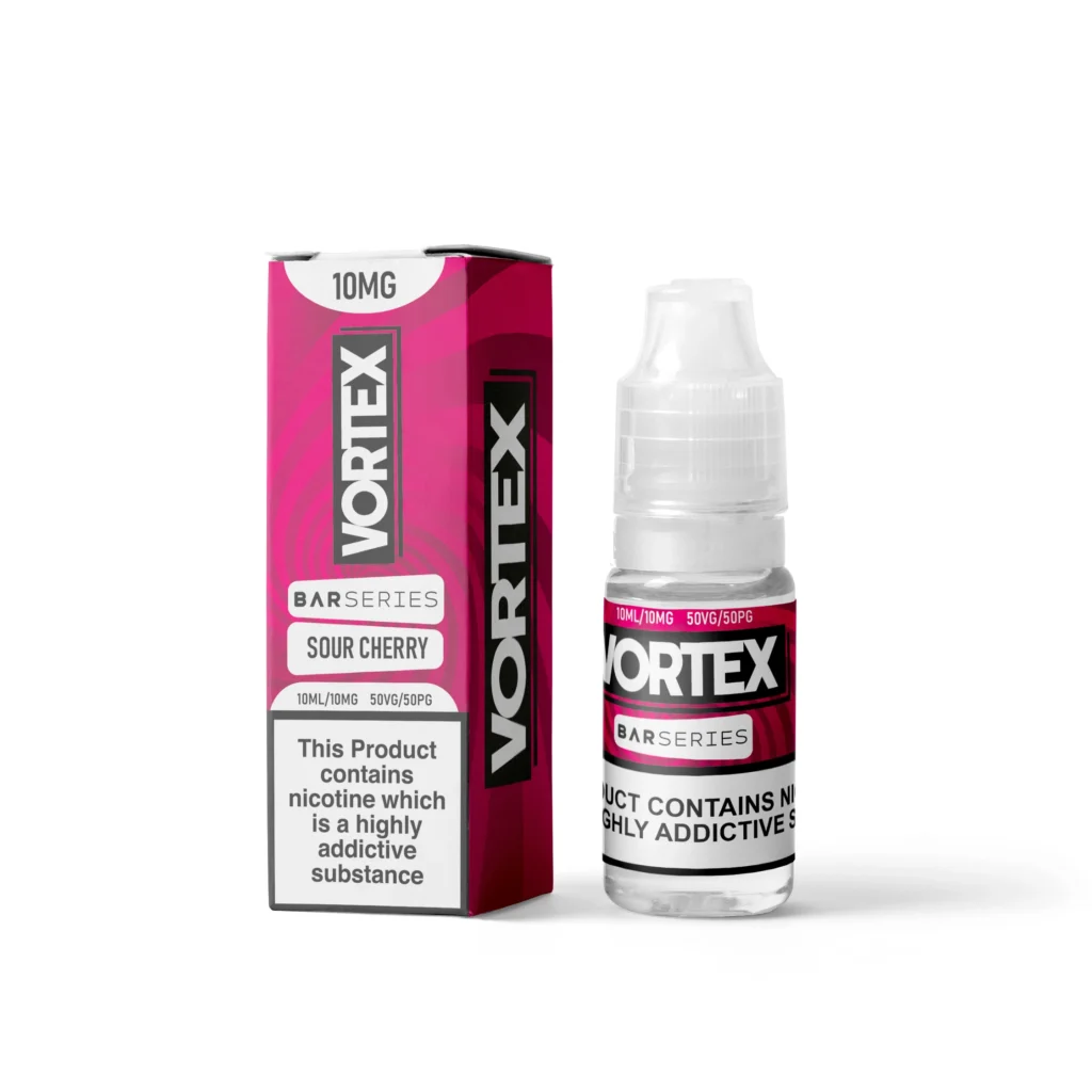 Sour Cherry E-liquid by Vortex Bar Series, 10ml, 10mg