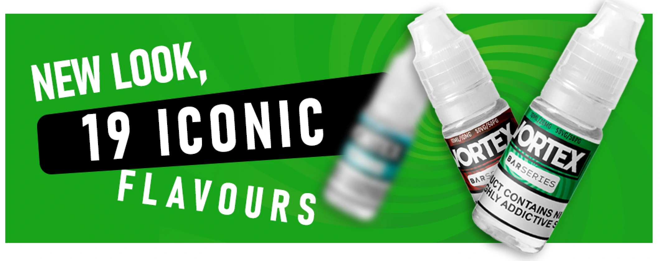 Vortex Bar Series E-Liquids 19 New Look Iconic Flavours