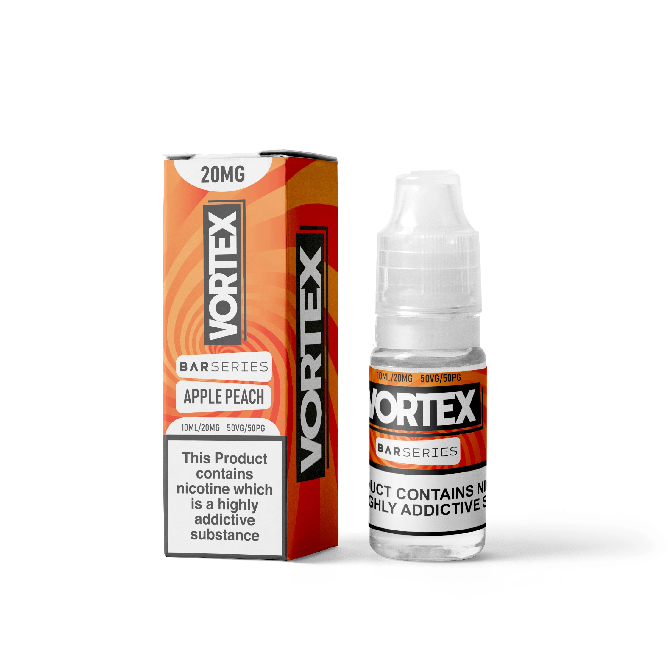 Apple Peach Vape Juice by Vortex Bar Series, 10ml, 20mg