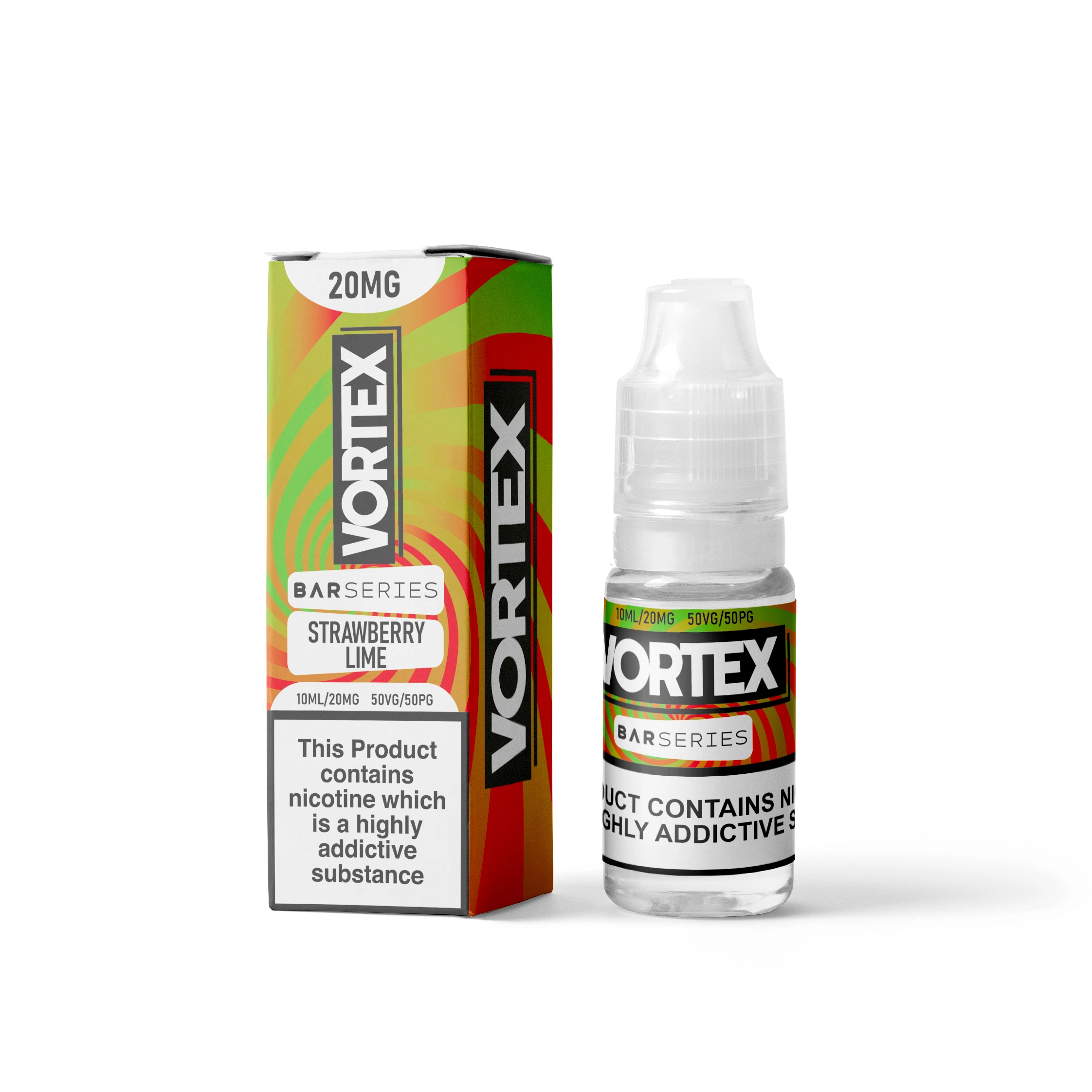 Strawberry Lime Vape Juice by Vortex Bar Series, 10ml, 20mg