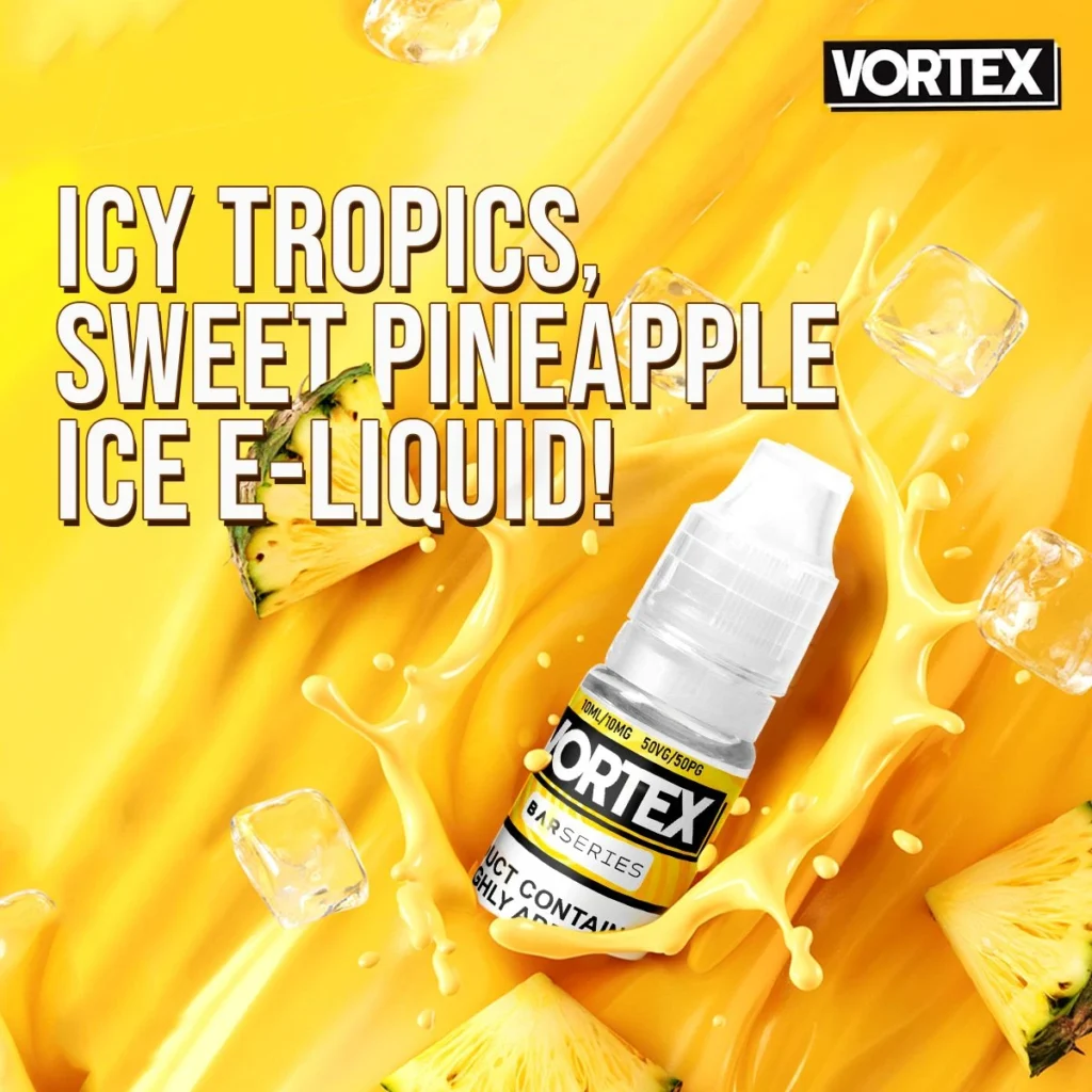 Pineapple Ice E-liquid by Vortex Bar Series