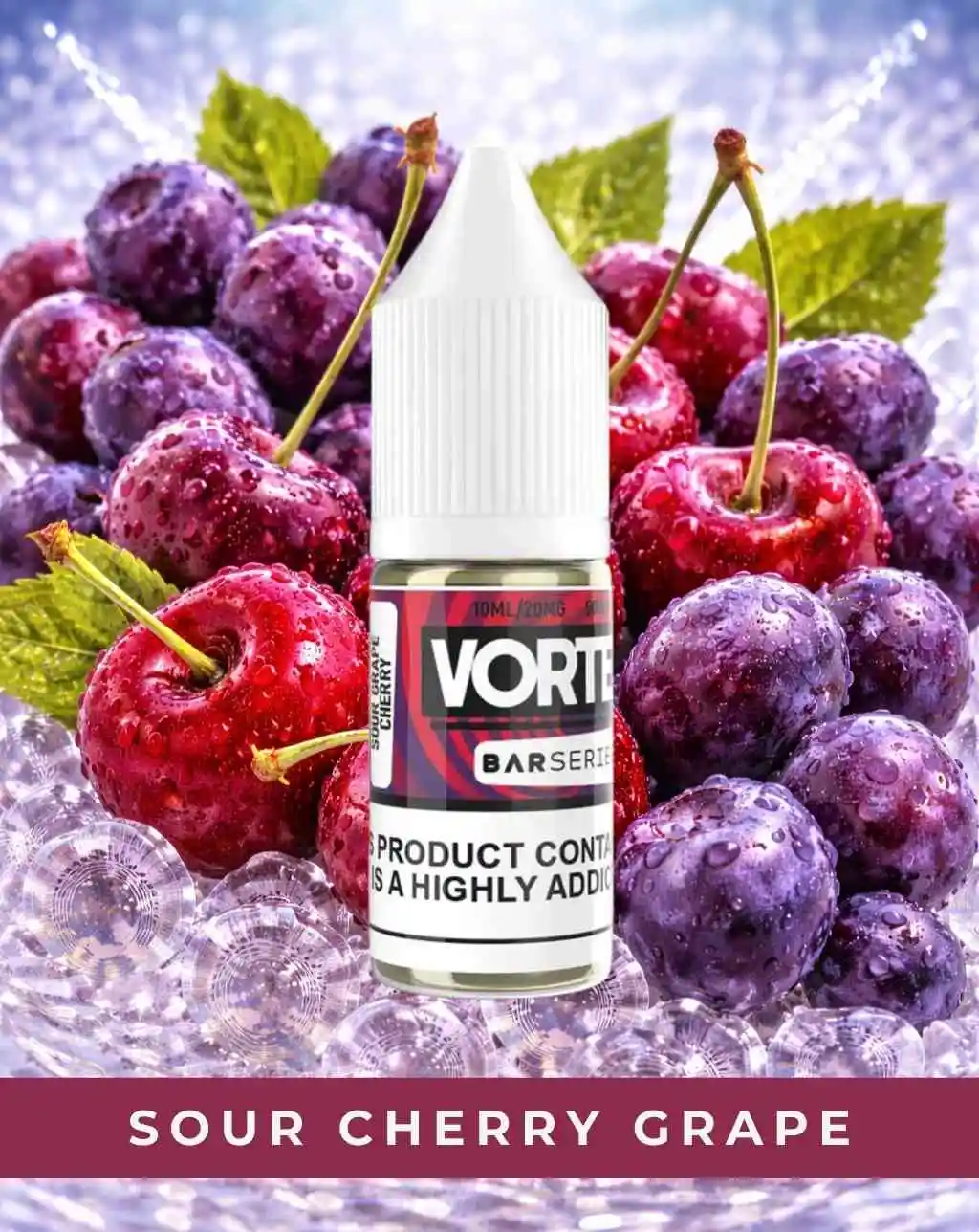 Vortex Bar Series Sour Cherry Grape Nic Salts
